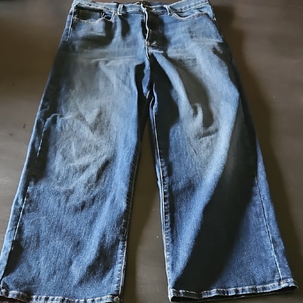 Modern American Savanna High Wide Blue Jeans Size 32